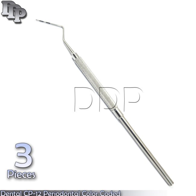 X3 Dental CP12 Color Coated Marking Probe Periodontal William Depth Measurement