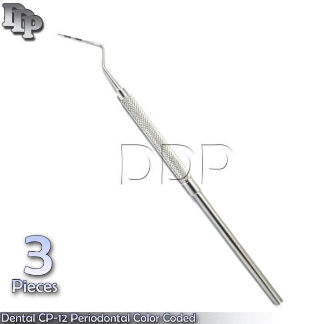 X3 Dental CP12 Color Coated Marking Probe Periodontal William Depth Measurement