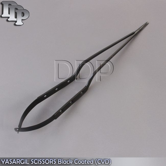 YASARGIL SCISSORS 8.5" Black Coated (CVD) SURGICAL INSTRUMENTS
