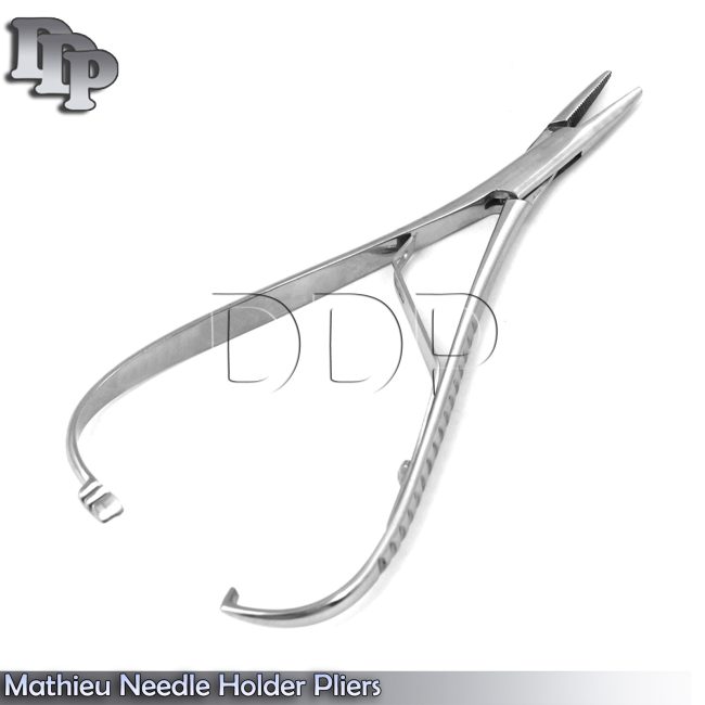 1 Pc Mathieu Needle Holder Elastic Wire Plier 5.5" Dental Orthodontic Stainless