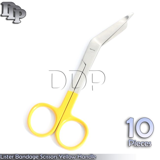 10 Bandage Scissor 5.5'' Yellow Handle Paramedic EMS Nurse Medical Uniform
