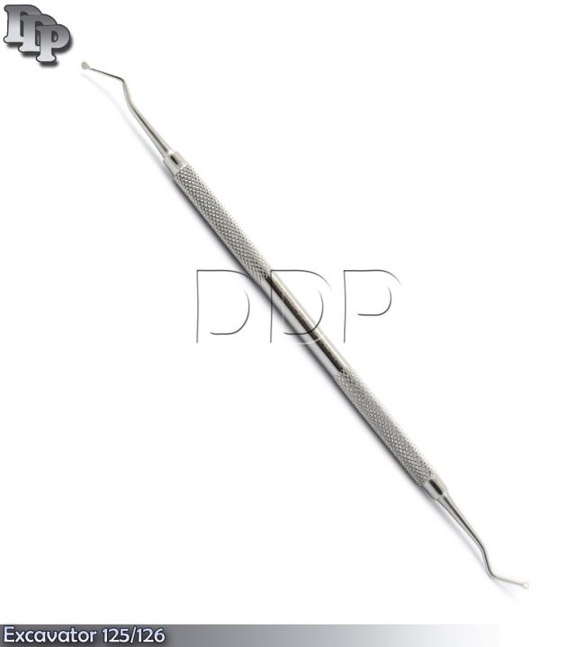 10× Dental Excavator 125/126 Double Ended Spoon 2.5mm Instruments