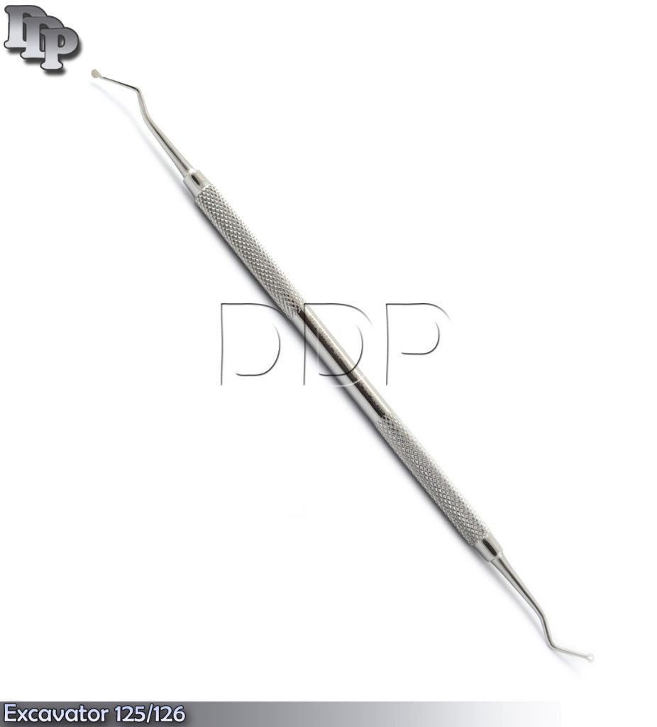 10× Dental Excavator 125/126 Double Ended Spoon 2.5mm Instruments