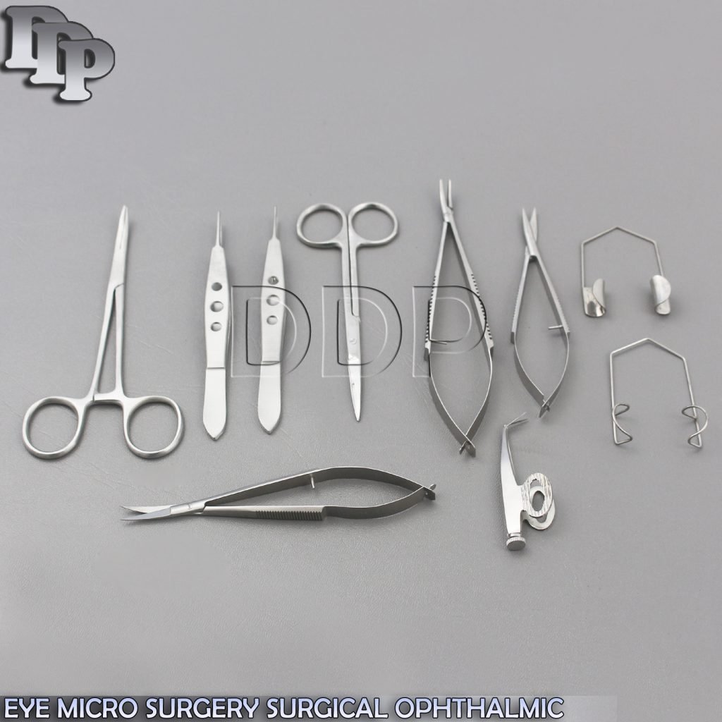 10 Eye Micro Surgery Surgical Ophthalmic Veterinary Forceps Instruments EY-010