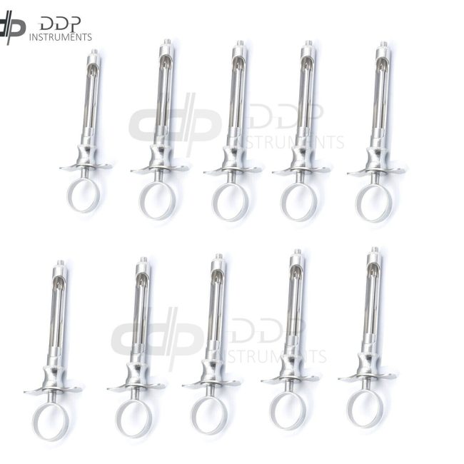 10 HEAVY DUTY GERMAN Dental Syringes Anesthetic Self-Aspirating 1.8ml-DENTAL INS