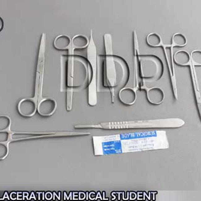 10 PCS SUTURE MEDICAL STUDENT SURGICAL INSTRUMENTS KIT+5 BLADES#21