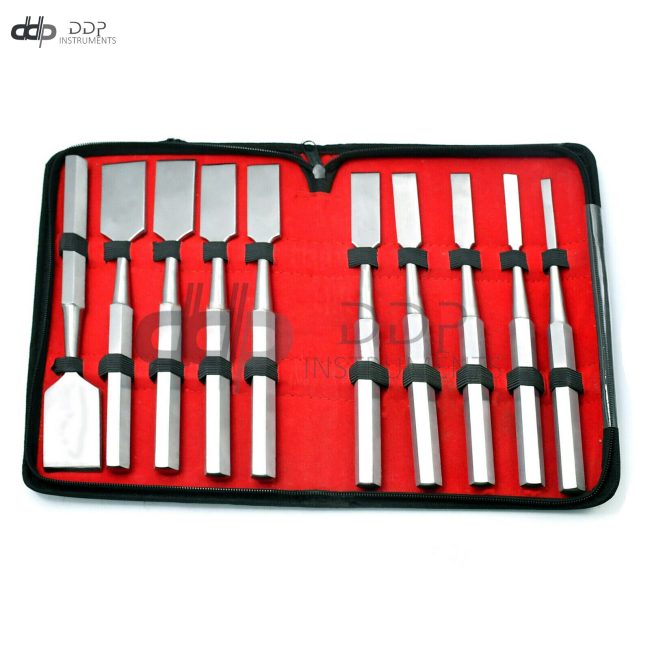 10 Pcs Set Hibbs Osteotome Orthopedic Surgical Instruments