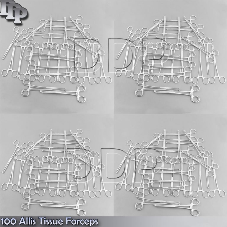 100 ALLIS TISSUE Forcep 6" 4x5 Teeth Surgical Instrumets