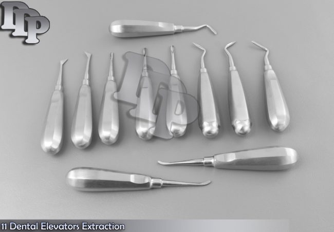 11 Dental Elevators Extraction Surgical Instruments NEW