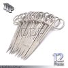 12 Iris Scissors 4.5" Curved Surgical Dental Instruments