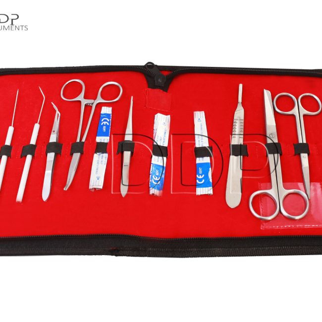 15 PCS STUDENT BIOLOGY DISSECTION DISSECTING KIT W/ STERILE BLADE #23 DS-1254