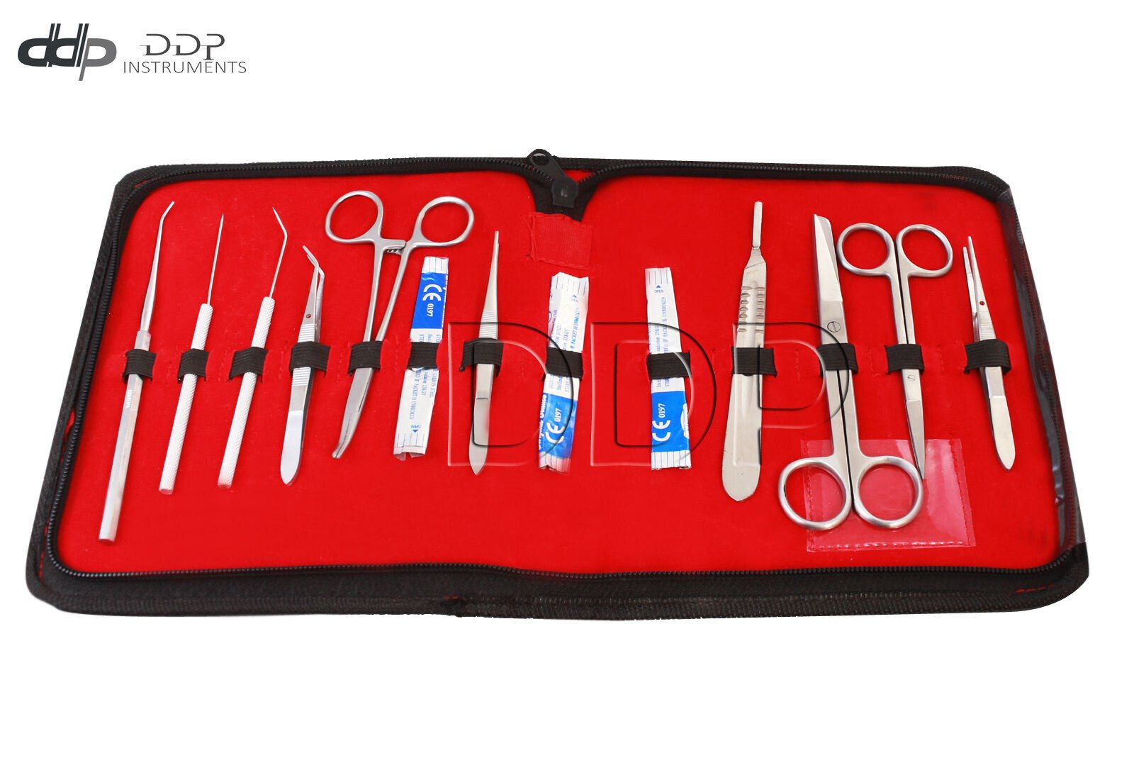 15 PCS STUDENT BIOLOGY DISSECTION DISSECTING KIT W/ STERILE BLADE #23 DS-1254