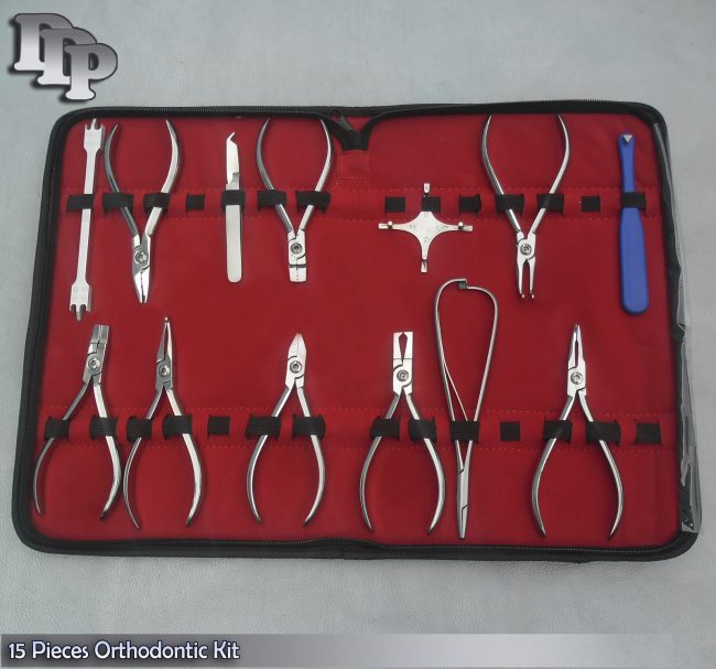 15 Pieces Orthodontic Kit Surgical Dental Instruments