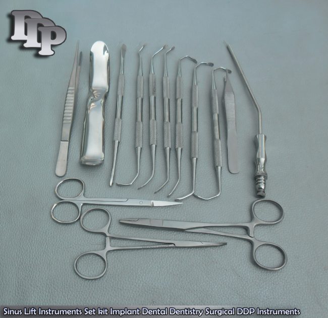 15 Sinus Lift Instruments Set Kit Implant Dental Dentistry DS-875