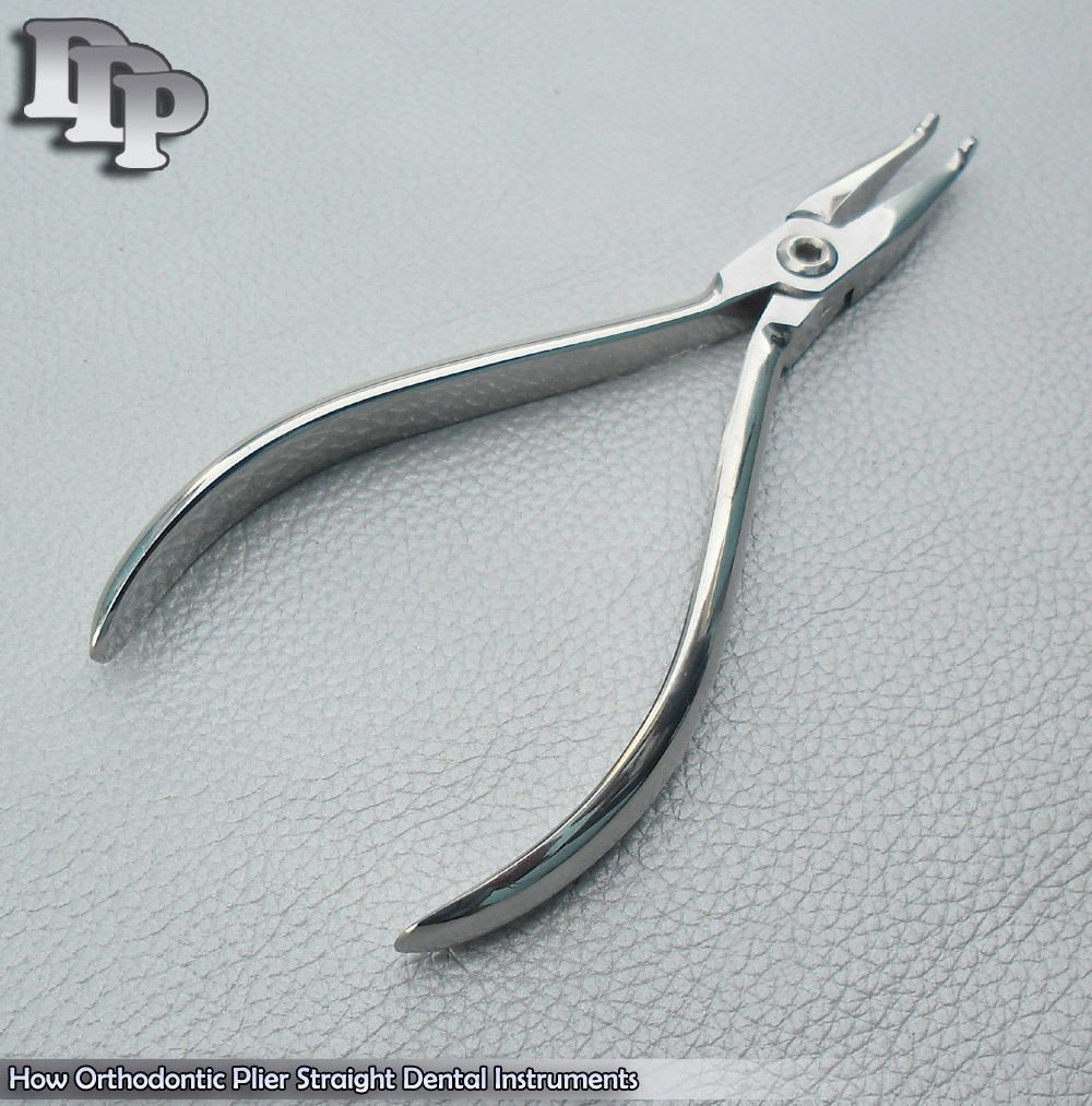 2 Pliers How Crown Dental 1 STRAIGHT. 1 CURVED ORTHODONTIC Instruments - Image 4