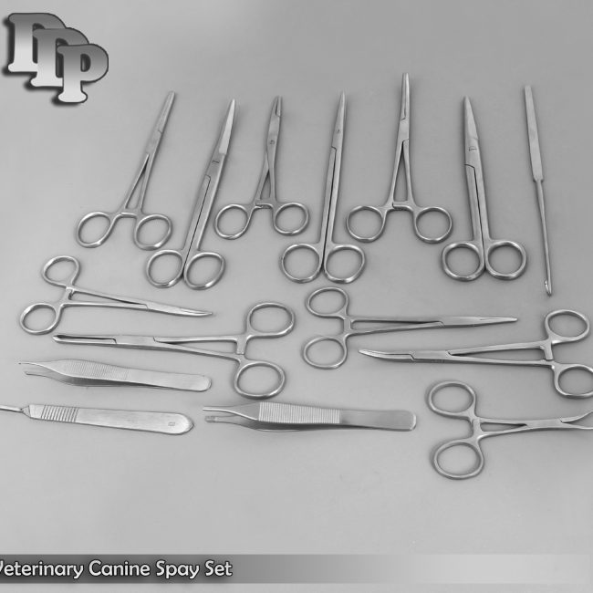20 Piece Veterinary Canine Spay Set Kit Pack Dog surgical DS-867