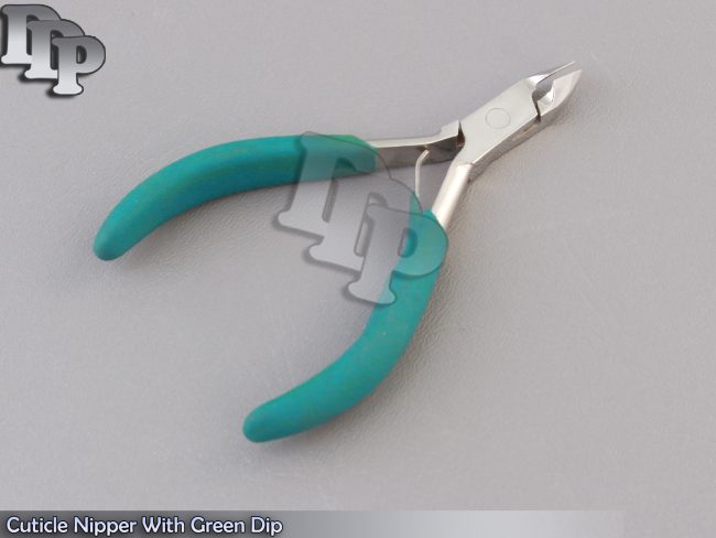 3 Cuticle Nipper With Green Dip Beauty Instruments