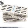 5 Dental Surgical Instruments Sterilization Cassettes Rack Box 7"X 2.5" X 0.75"