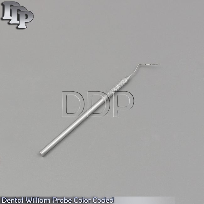 5 Pcs Dental Color Marking Periodontal Pocket Depth Tooth Measuring Probe Lab