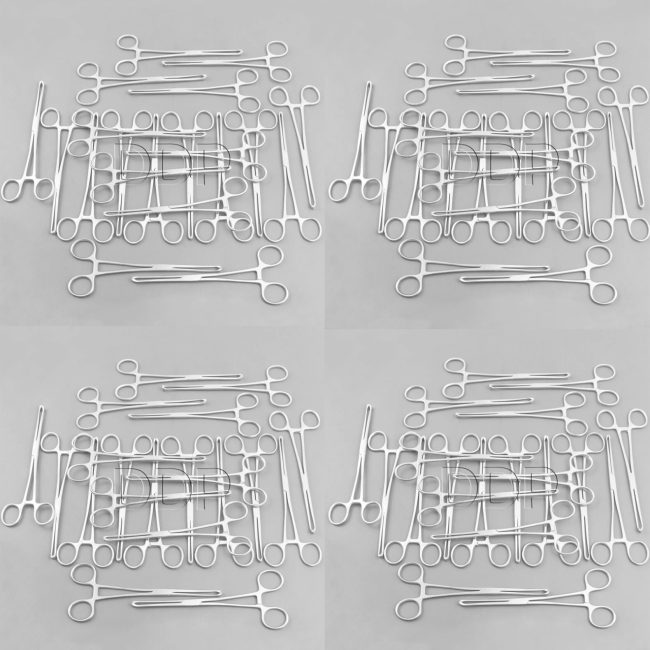 50 Pieces ALLIS TISSUE Forceps 6"+7'' 4x5 Teeth Surgical Instruments