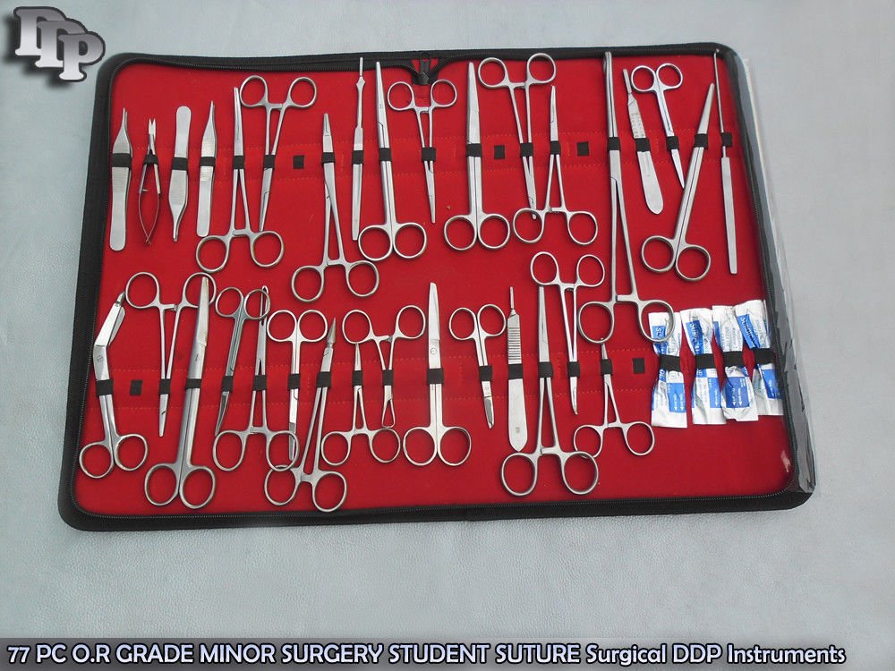 77 PC O.R GRADE MINOR SURGERY STUDENT SUTURE Surgical Instruments - Image 3
