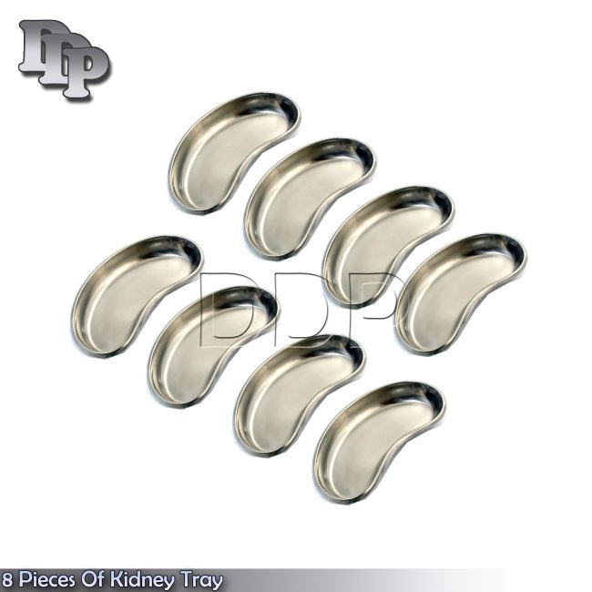 8 Pieces Of  Kidney Tray 10" Surgical Veterinay Holloware Instruments