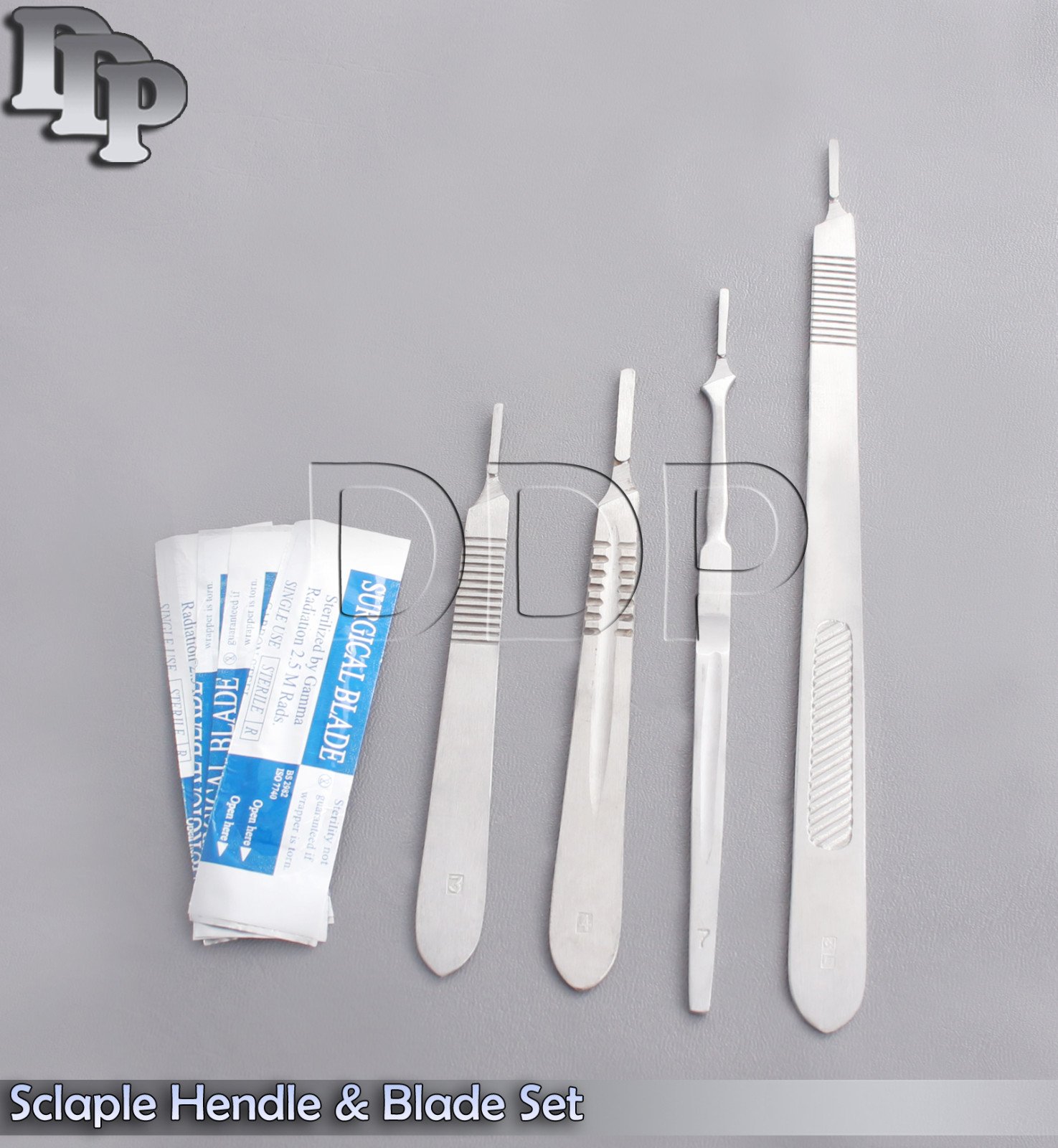 8 SCALPEL HANDLE #3 #4 #7 #3L + 20 SURGICAL BLADES