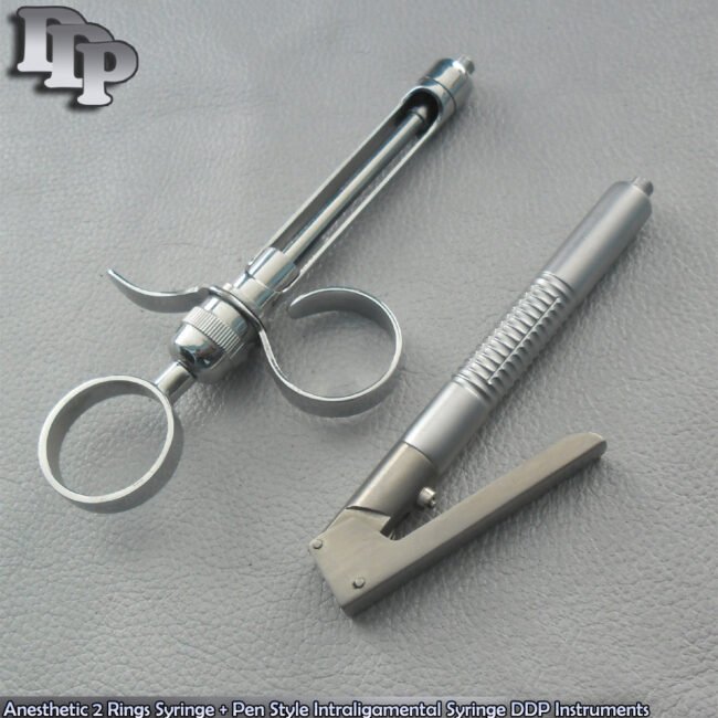 Anesthetic 2 Rings Syringe + Pen Style Intraligamental Syringe Instruments