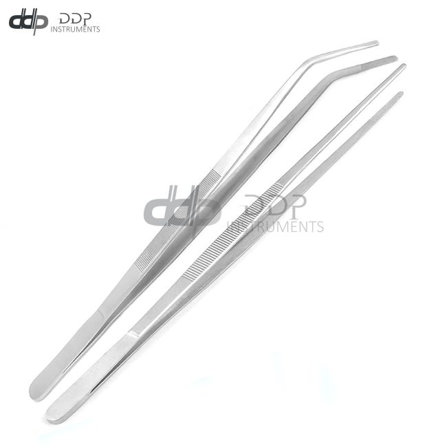 Aquarium Tweezers Extra Long 24 Inches Stainless Steel Straight And Curved Tweez