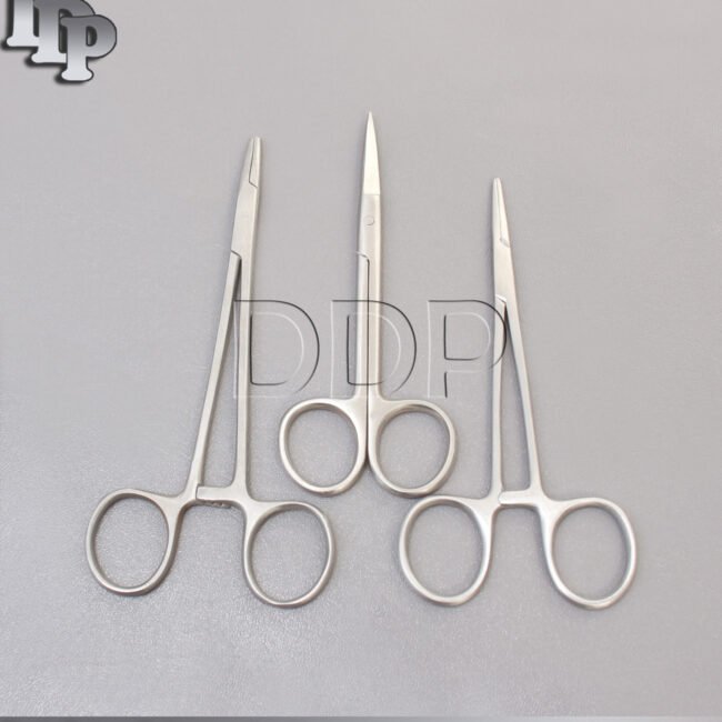 Basic Suture Instruments set, Needle Holder 5",Forceps 5", Scissors Straight