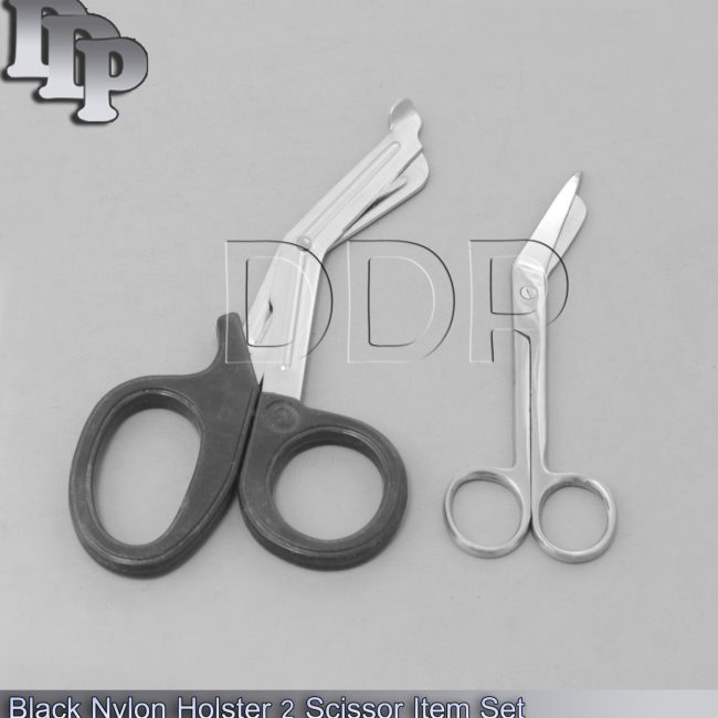 Black Nylon Holster 2 Scissor Item Set