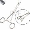 Body Piercing Slotted Pennington Clamp Forceps 6'' Tongue Belly Lip Nose
