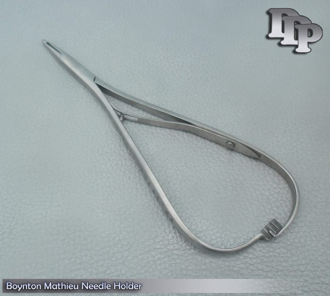Boynton Mathieu Needle Holder 5" Small Mouth Tip Point