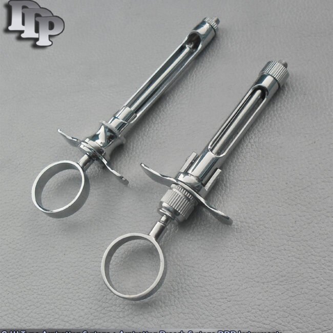 C-W Type Aspirating Syringe + Aspirating Breech Syringe Instruments