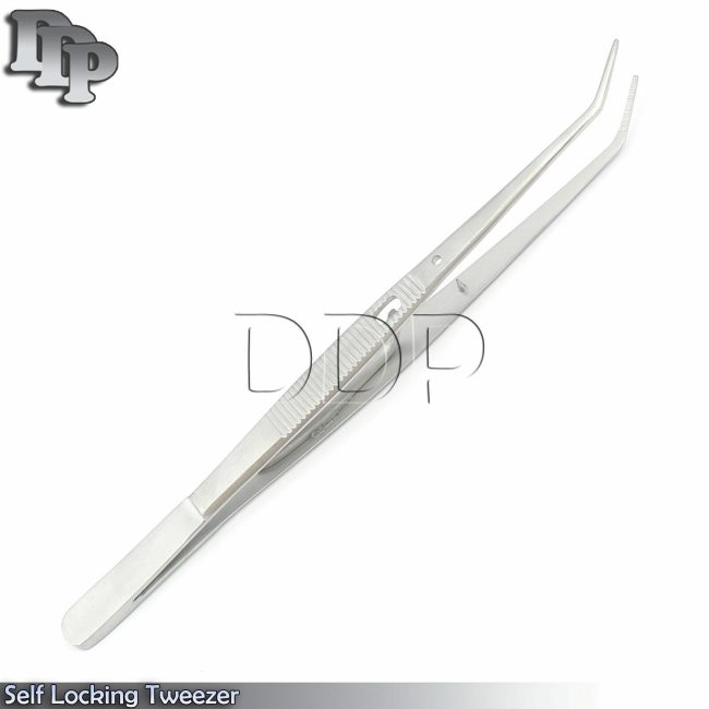 COLLEGE COTTON PLIER SERRATED WITH LOCK SURGICAL DENTAL INSTRUMENTS