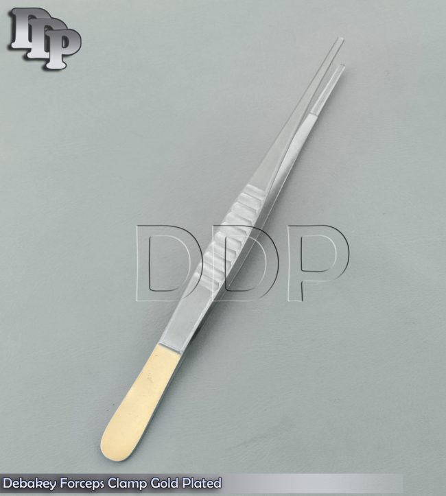 Debaky Vascular Forceps 6" Gold Plated Surgical Veterinary Dental Instrument