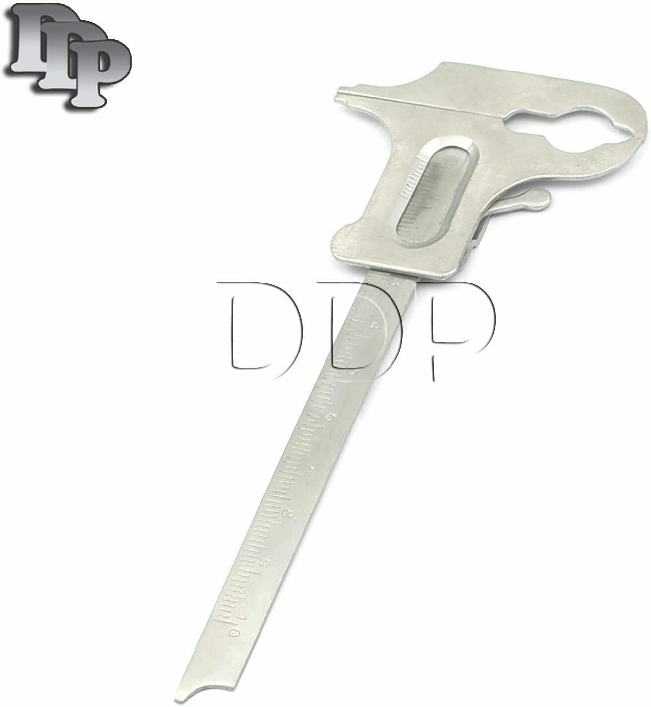 Dental Boley Gauge Vernier Caliper Teeth Measuring Surgical Implant Instruments