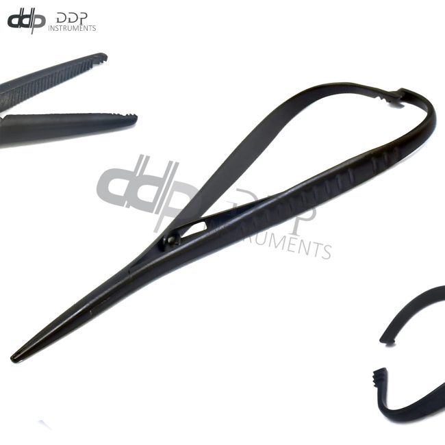 Dental Mathieu Black Needle Holder Hole Tip 14cm Pliers Orthodontics Instruments
