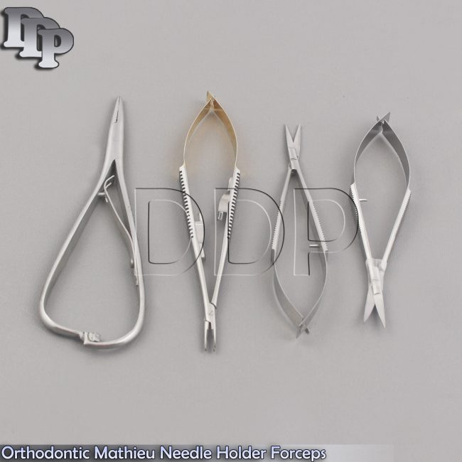 Dental Mathieu Needle Holder Forceps TC Castroviejo Micro Surgery Noyes Scissors