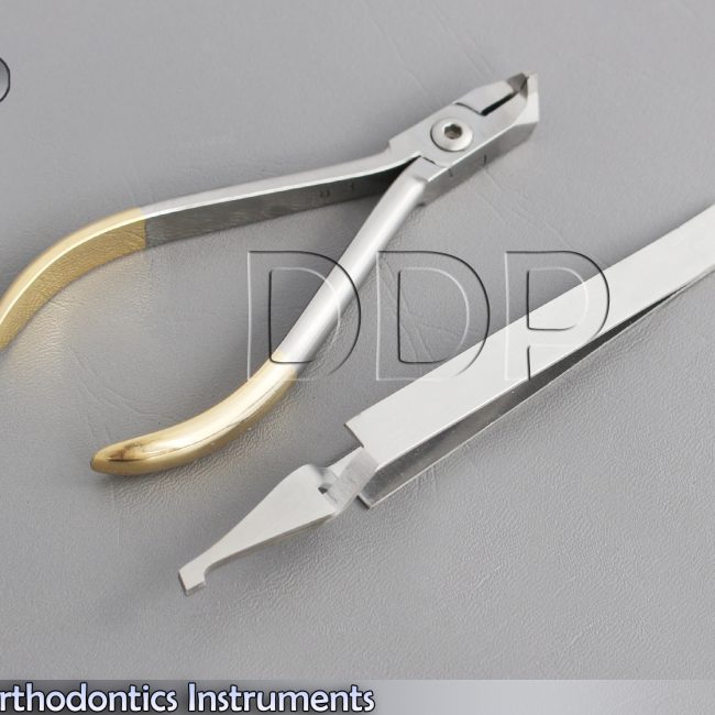 Dental Orthodontics Instruments Distal End Cutter Bracket Tweezers Kit Lab