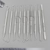 Dental Plastic Filling , Bone Curette, Excevator, Burnisher 10 Pcs