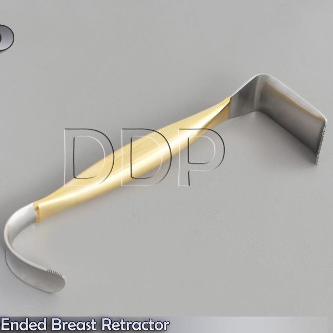 Double-Ended Breast Retractor, 9 1/2" (24cm), blades 7/8in x 1-1/2in BST-07