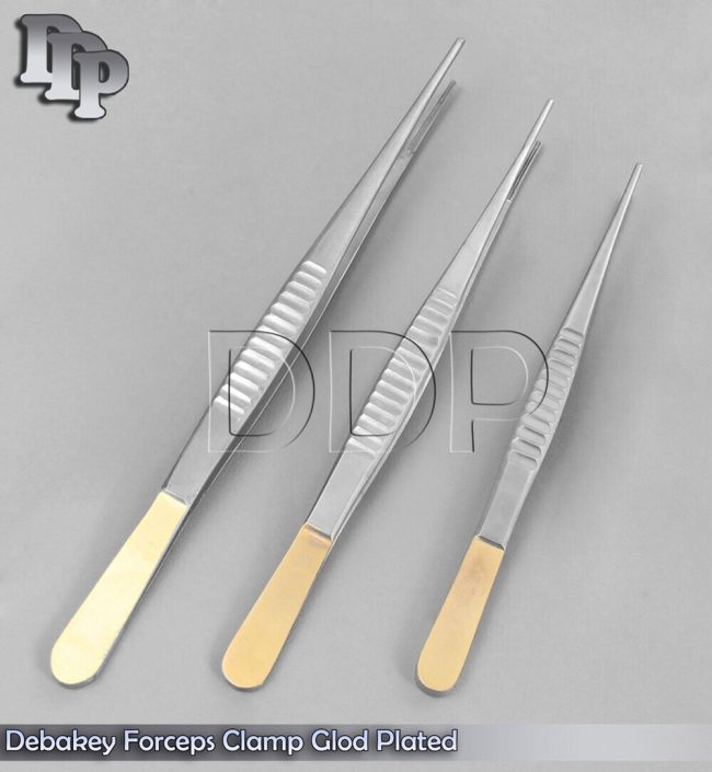 GERMAN 3 DEBAKEY ARTERY ATRAUMATIC TISSUE FORCEP 12" 10" 8" SURGICAL INSTRUMENT
