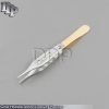 GOLD HANDLE ADSON DRESSING PLASTIC SURGERY DISSECTING FORCEPS 4.75" SERRATED
