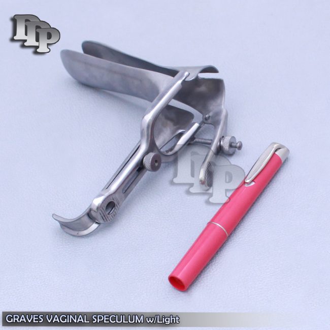 Graves Vaginal Speculum Large w/Light Ob/Gyneclogy Inst