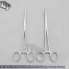 HEMOSTATS / LOCKING FORCEPS 8" NEW 1 curved 1 straight