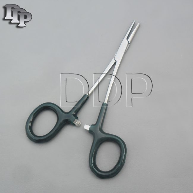 Hemostats Mosquito Forceps Surgical Instruments, Green Dep Handle 5" Straight
