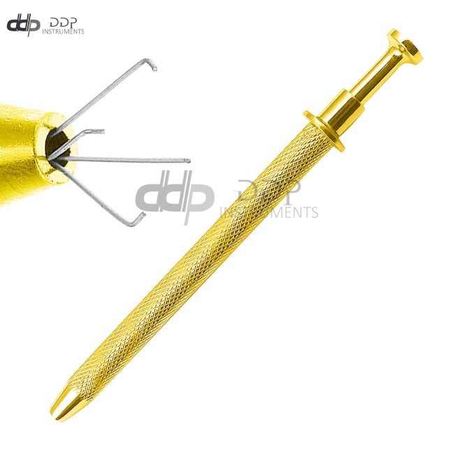Jewelry Gemstone Pick Up Holder Tool 4 Prongs Diamond Claw Tweezers Gold Beads