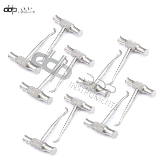 Lot Of 10 Pieces Cross Bar Dental Winter Left +Right Root Elevator Set (S.Steel)