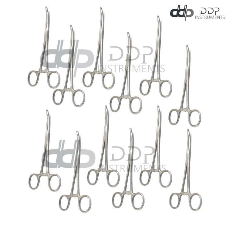Lot Of 12 Pieces Carmalt Forceps 8" Curved Surgical Instrument Stainless Steel